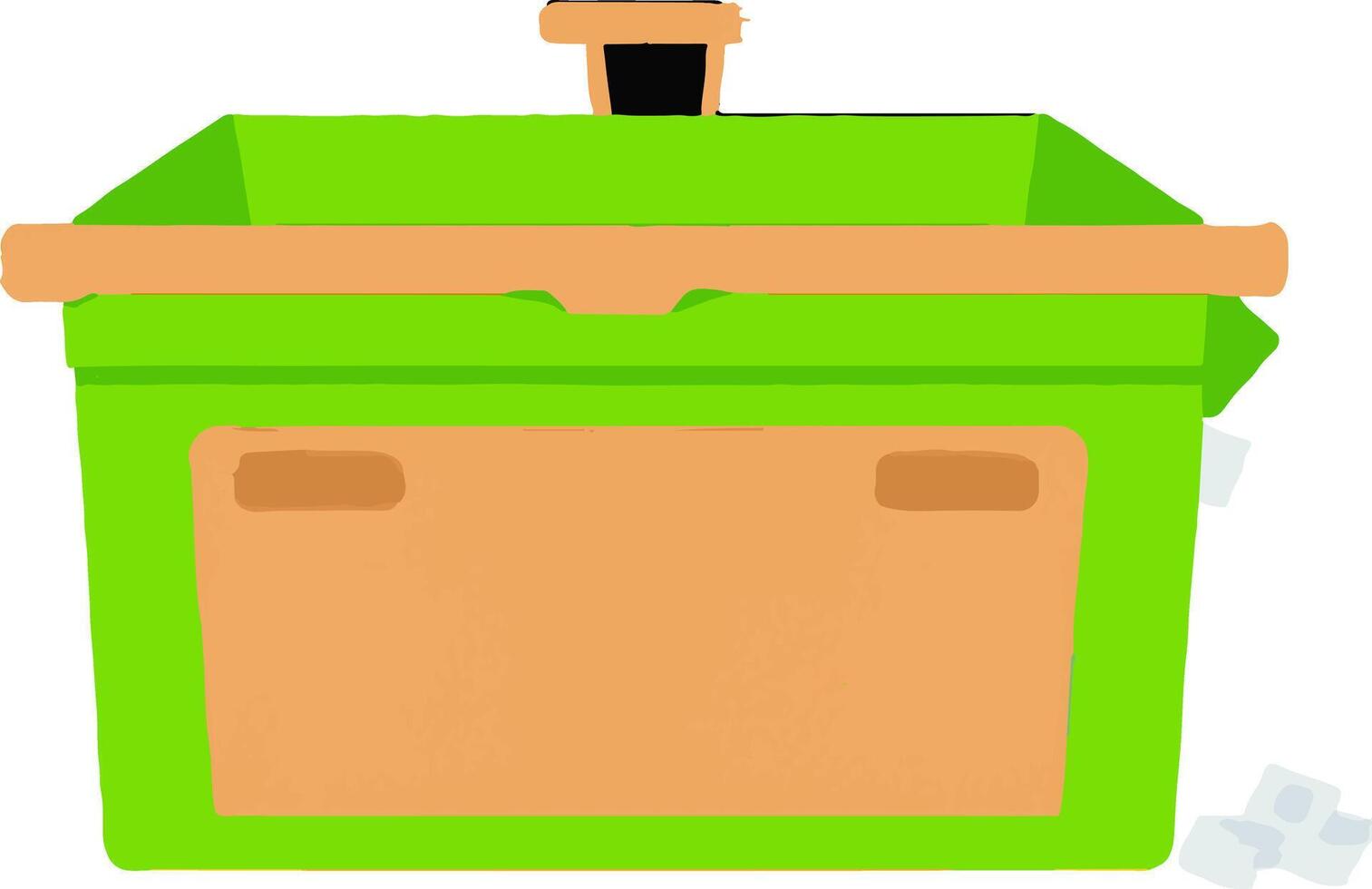 Order Heavy Waste Trash Bin vector