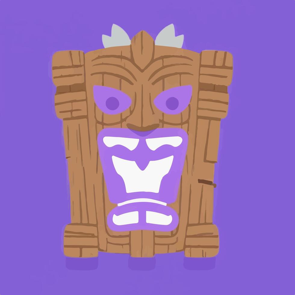 Resort Polynesia Mask Artistry Wood vector