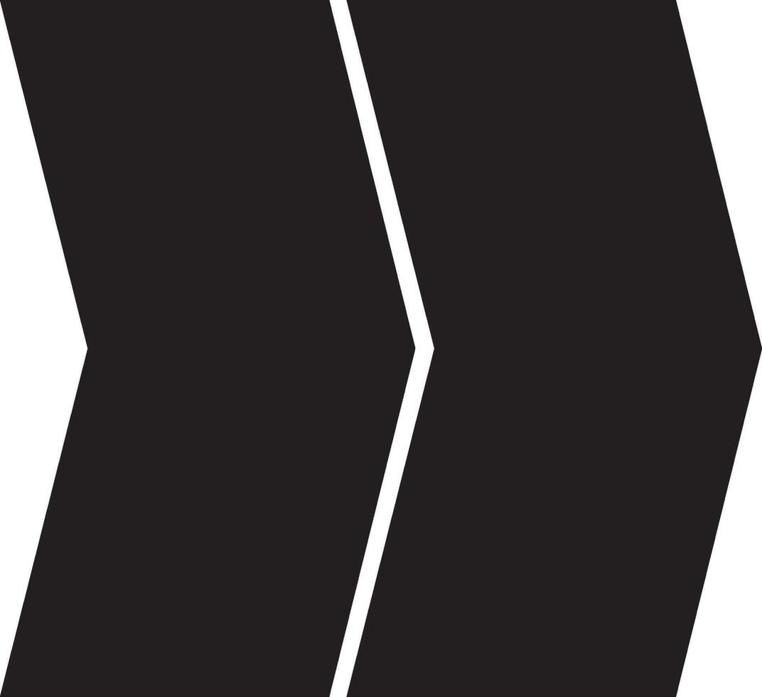 A black and white logo with two arrows vector