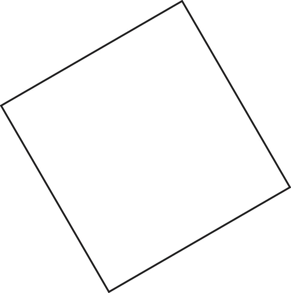 A square with a black line on the top vector