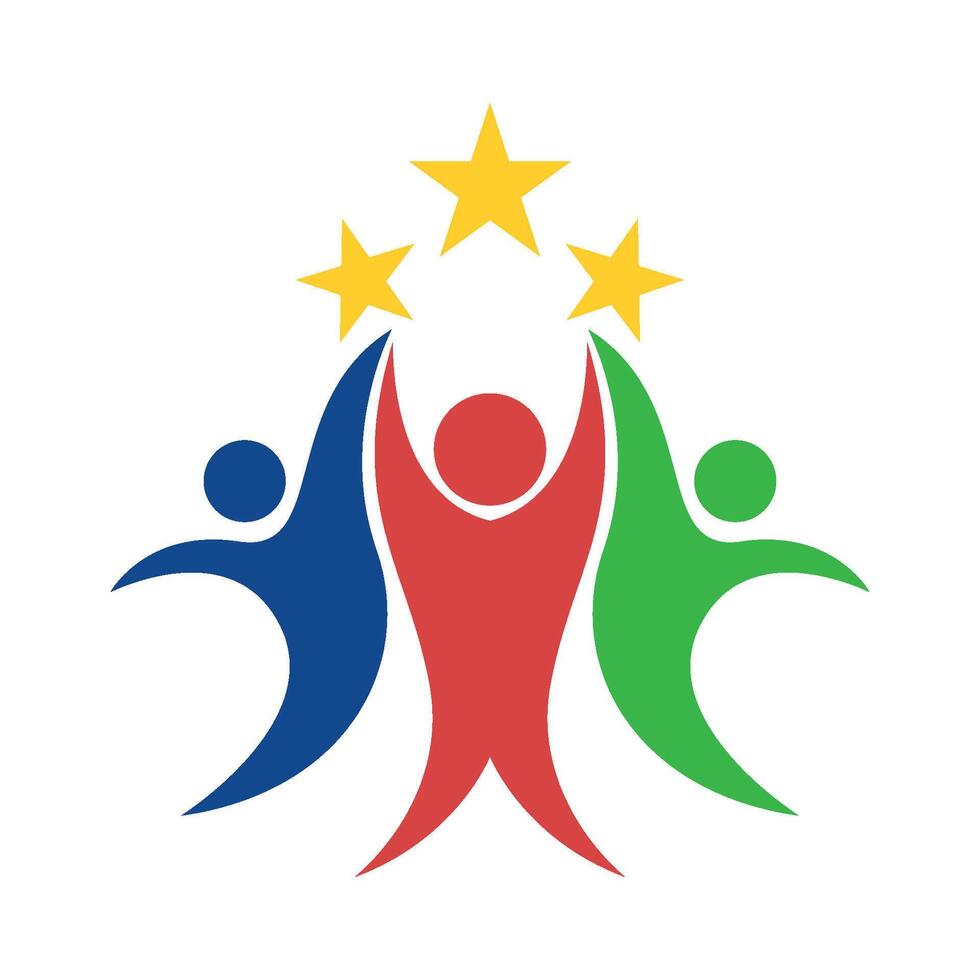 Attractive community logo design vector