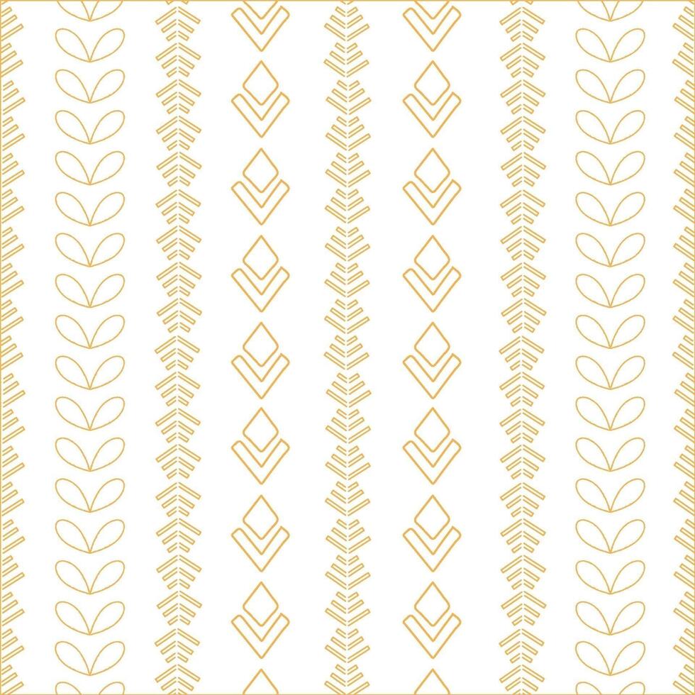 A seamless pattern with a gold and white design vector