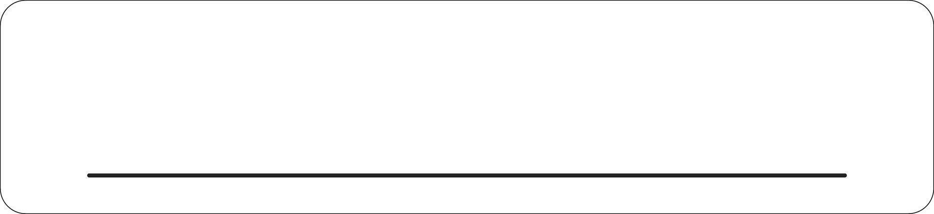 Empty signature box vector