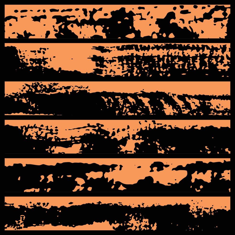 Set of grunge brush strokes. Paint edges, ink borders. Black paintbrush, Hand drawn edges pattern background vector