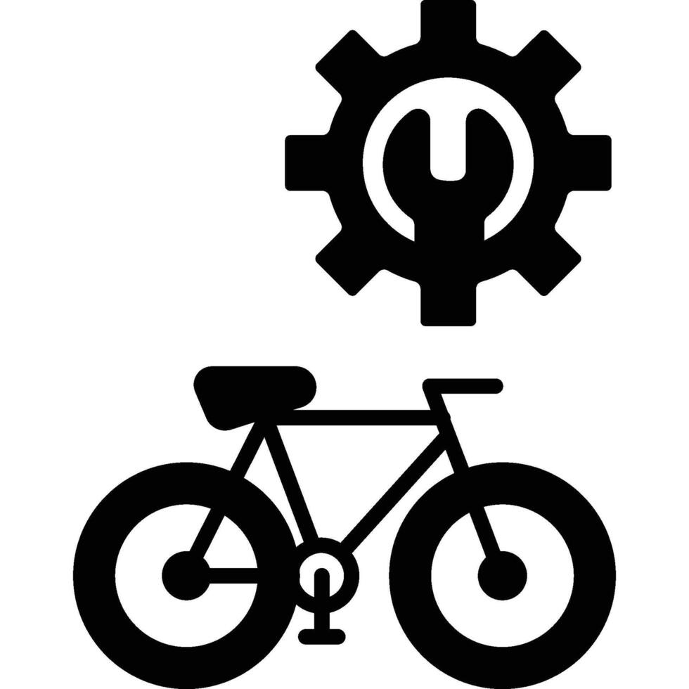 Bike Setting illustration with isolated background vector