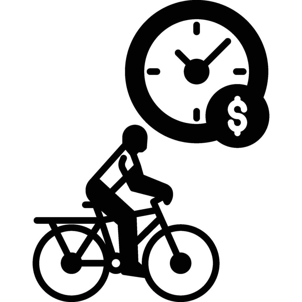 Bike hire illustration with isolated background vector