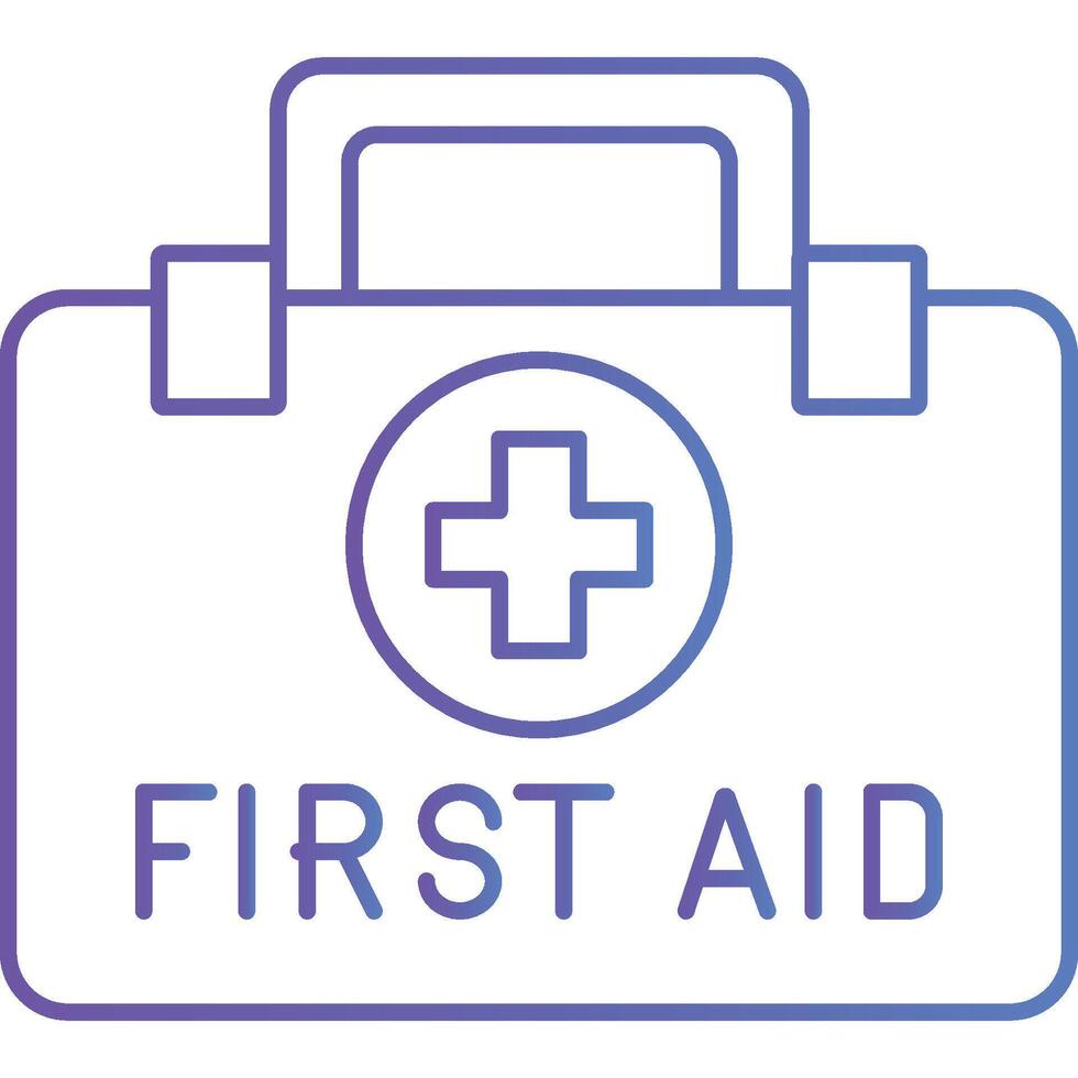First aid kit illustration with isolated background vector