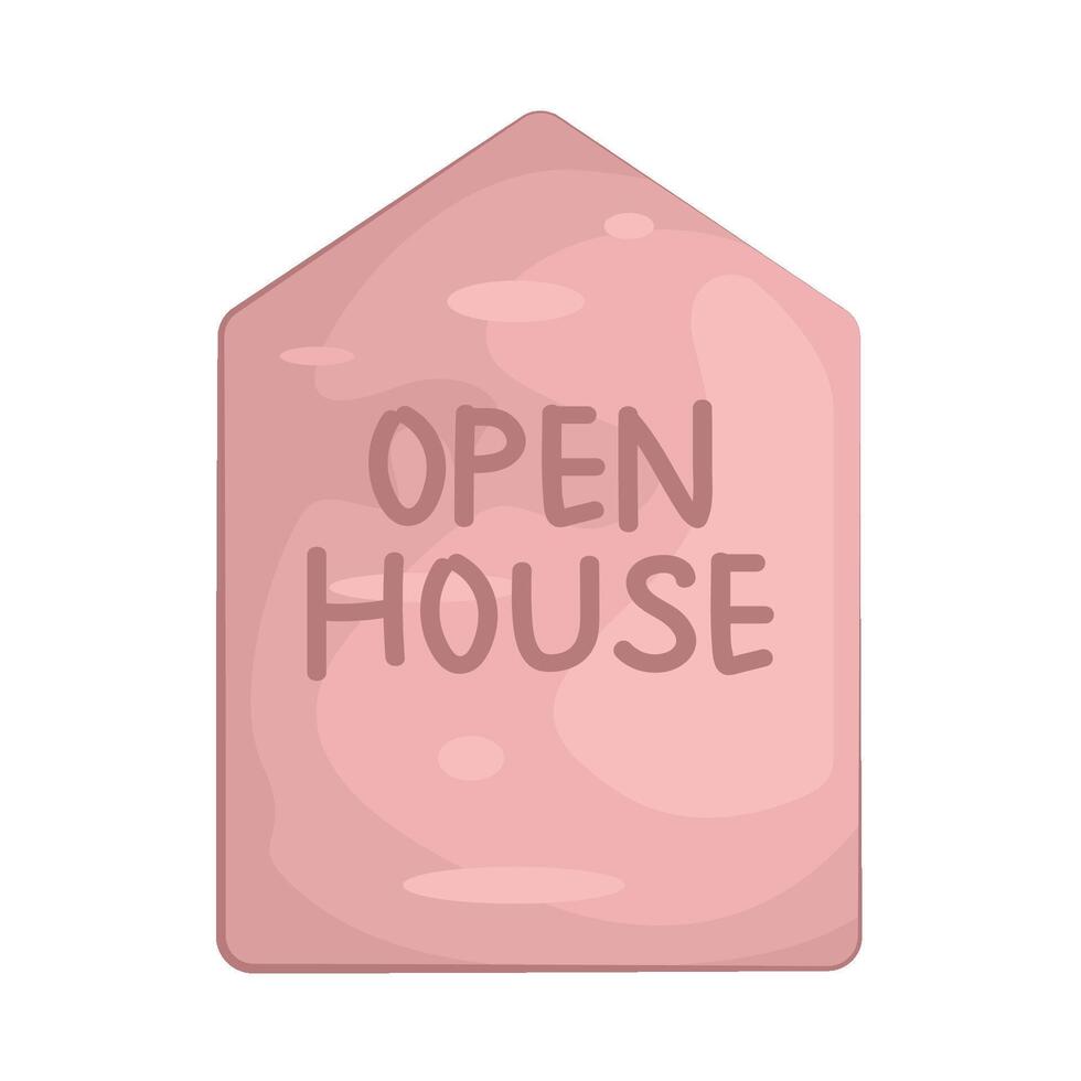 Illustration of open house vector