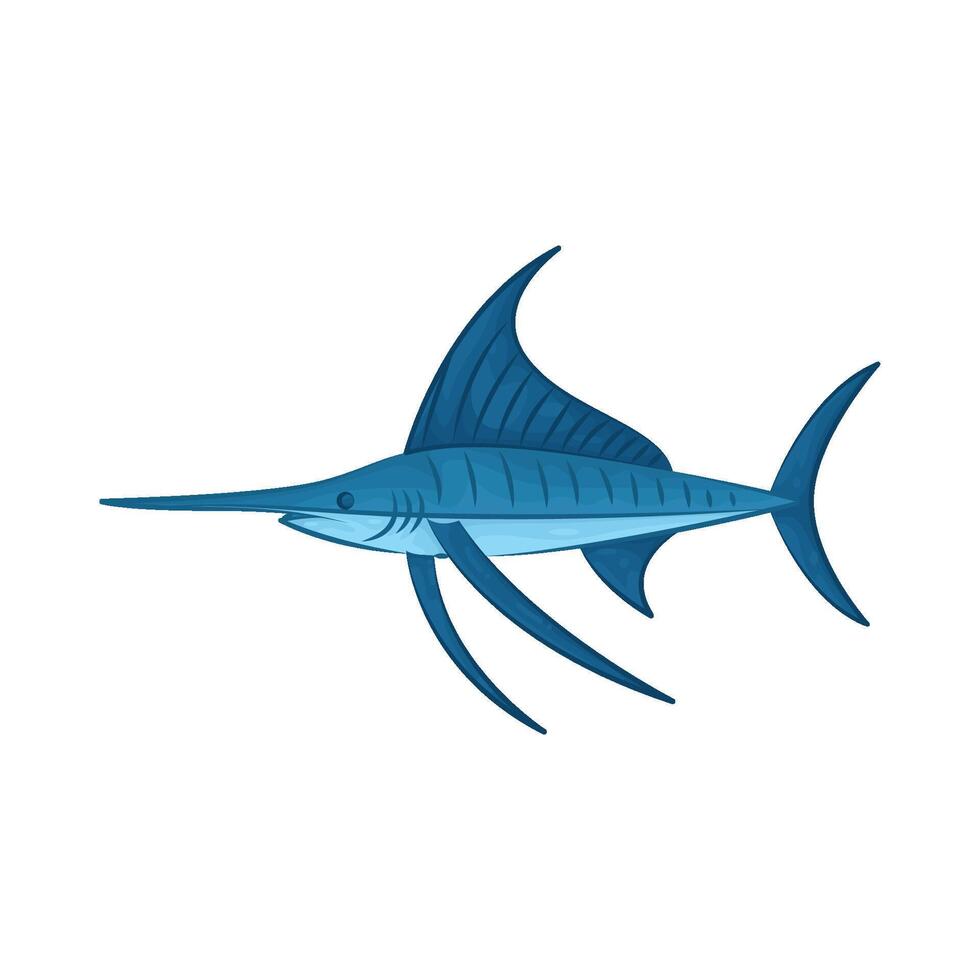 Illustration of swordfish vector