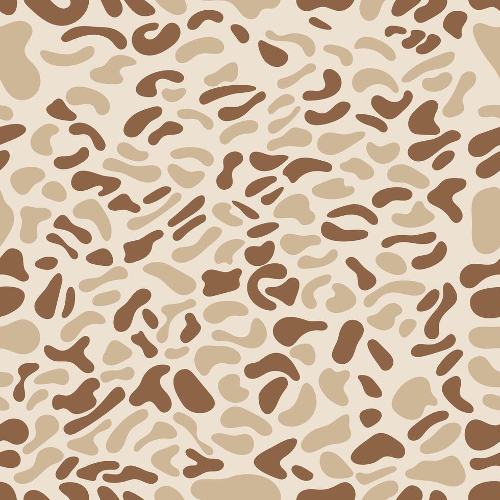 Brown Leopard print animal pattern . vector