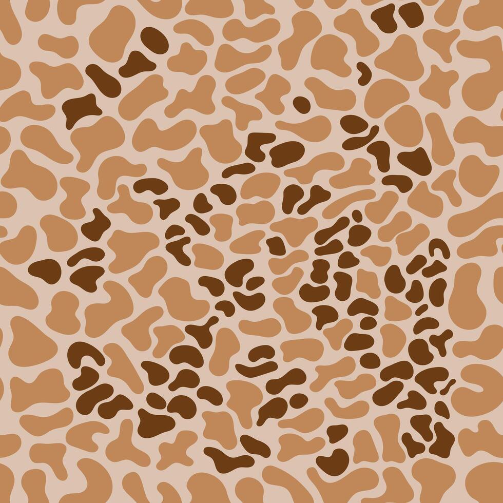 Brown animal skin Leopard, Cheetah, Jaguar print pattern. vector