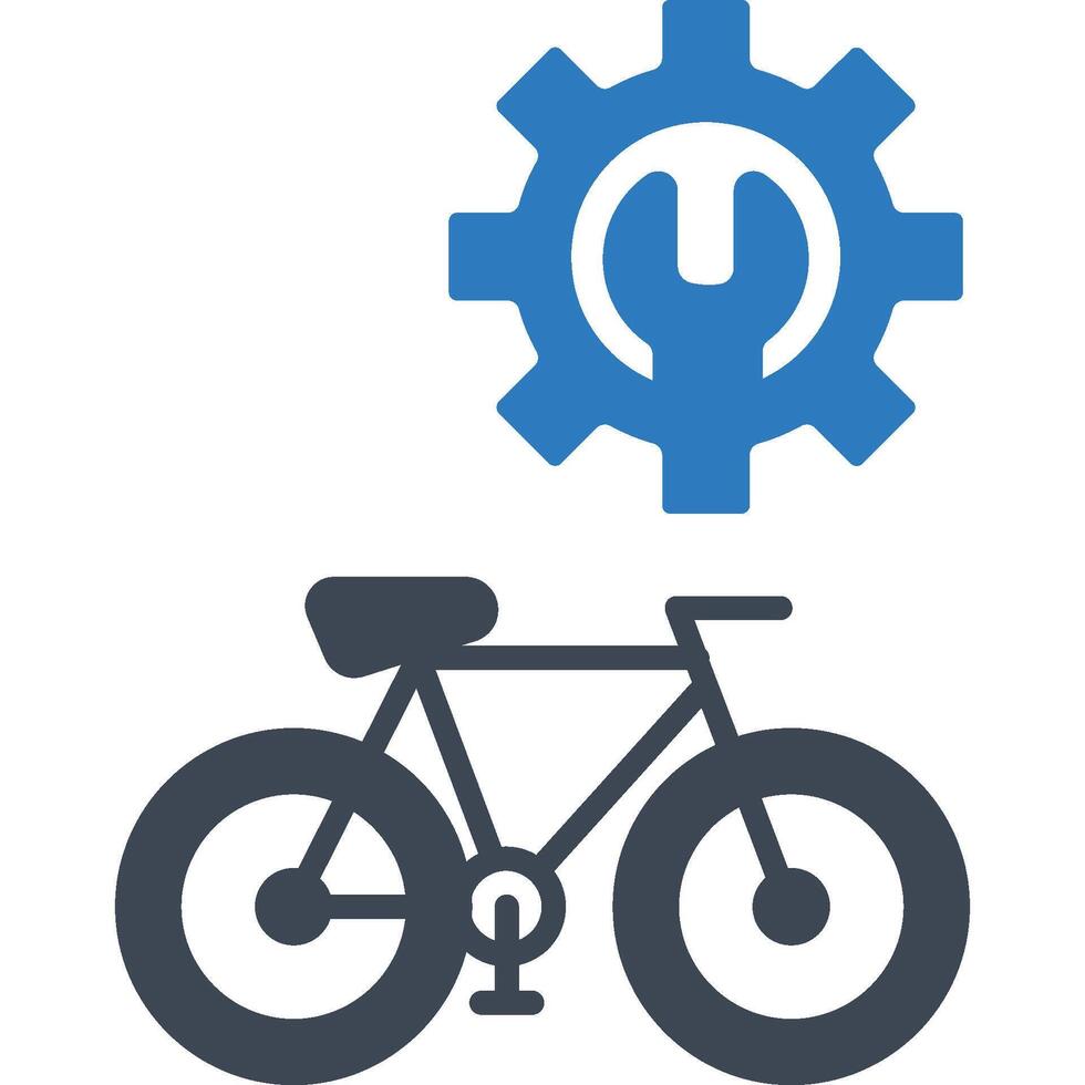 Bike Setting illustration with isolated background vector