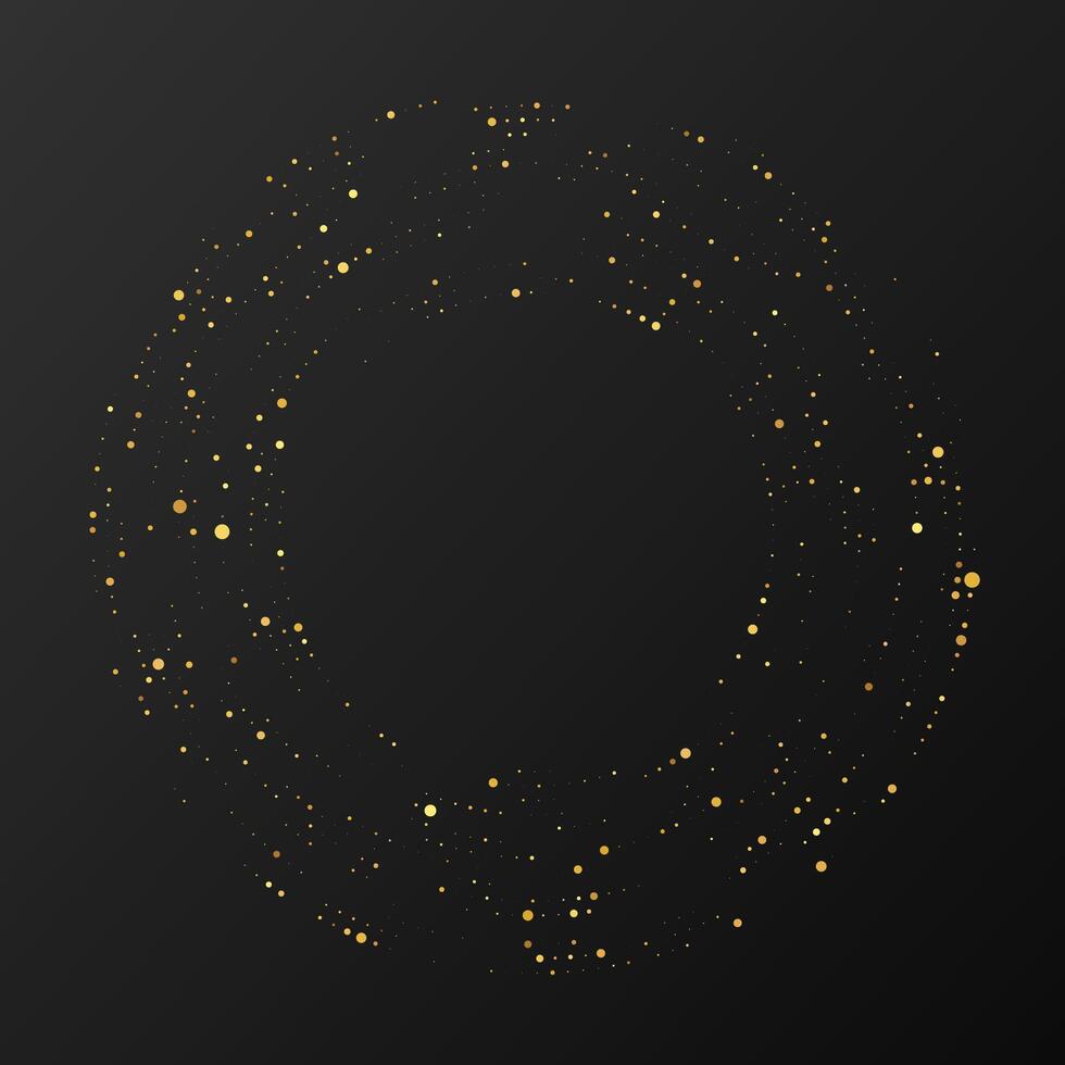 Abstract gold glowing halftone dotted background vector
