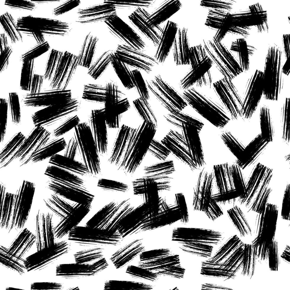 Seamless pattern with hand drawn scribble smears vector