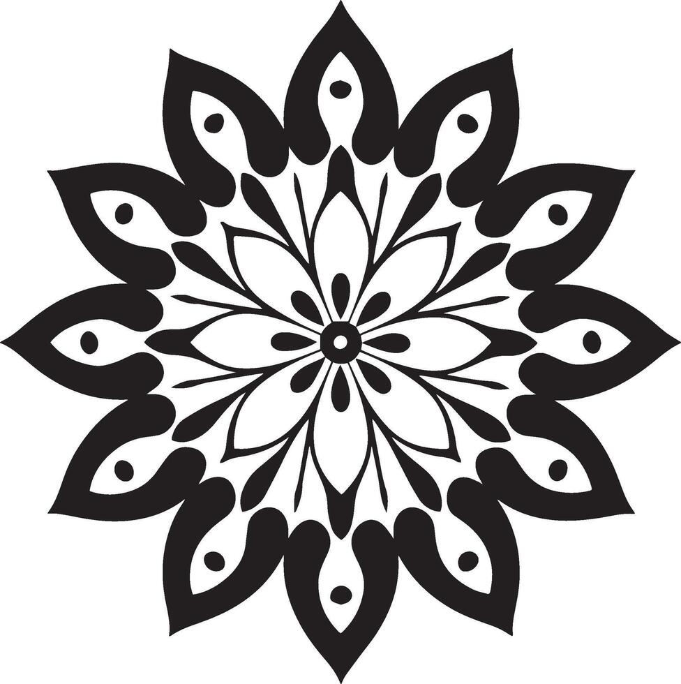 Stunning Peacock Silhouette Mandala for Creative Projects vector