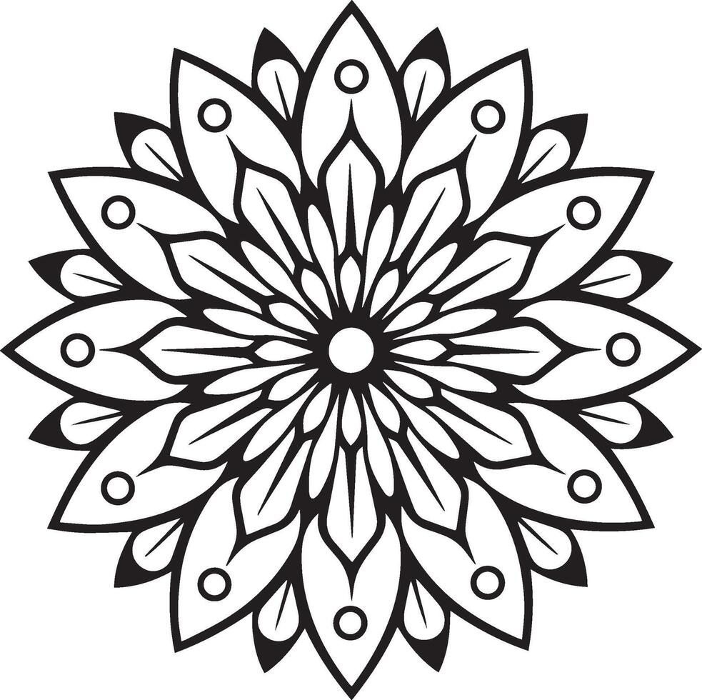 Intricate Peacock Mandala Ideal for Tattoos and Wall Art vector