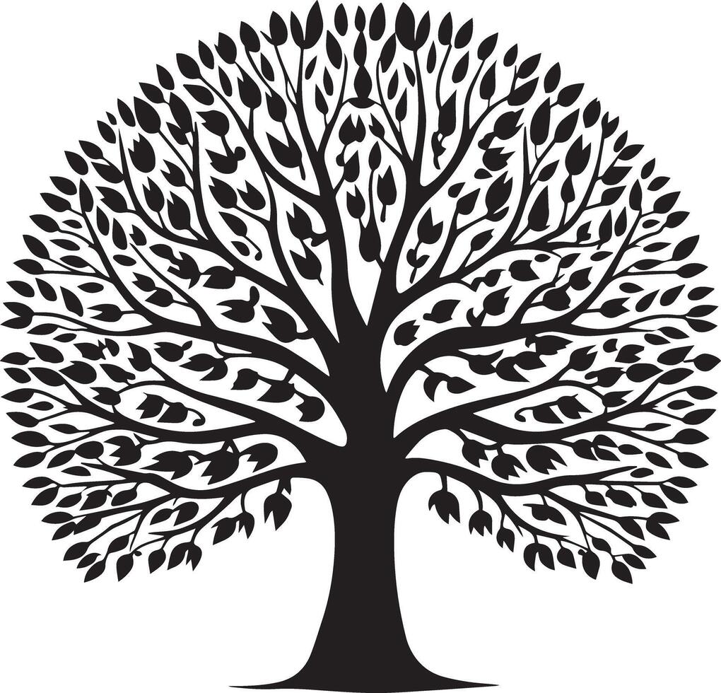 Explore Unique Tree Silhouette Illustrations vector