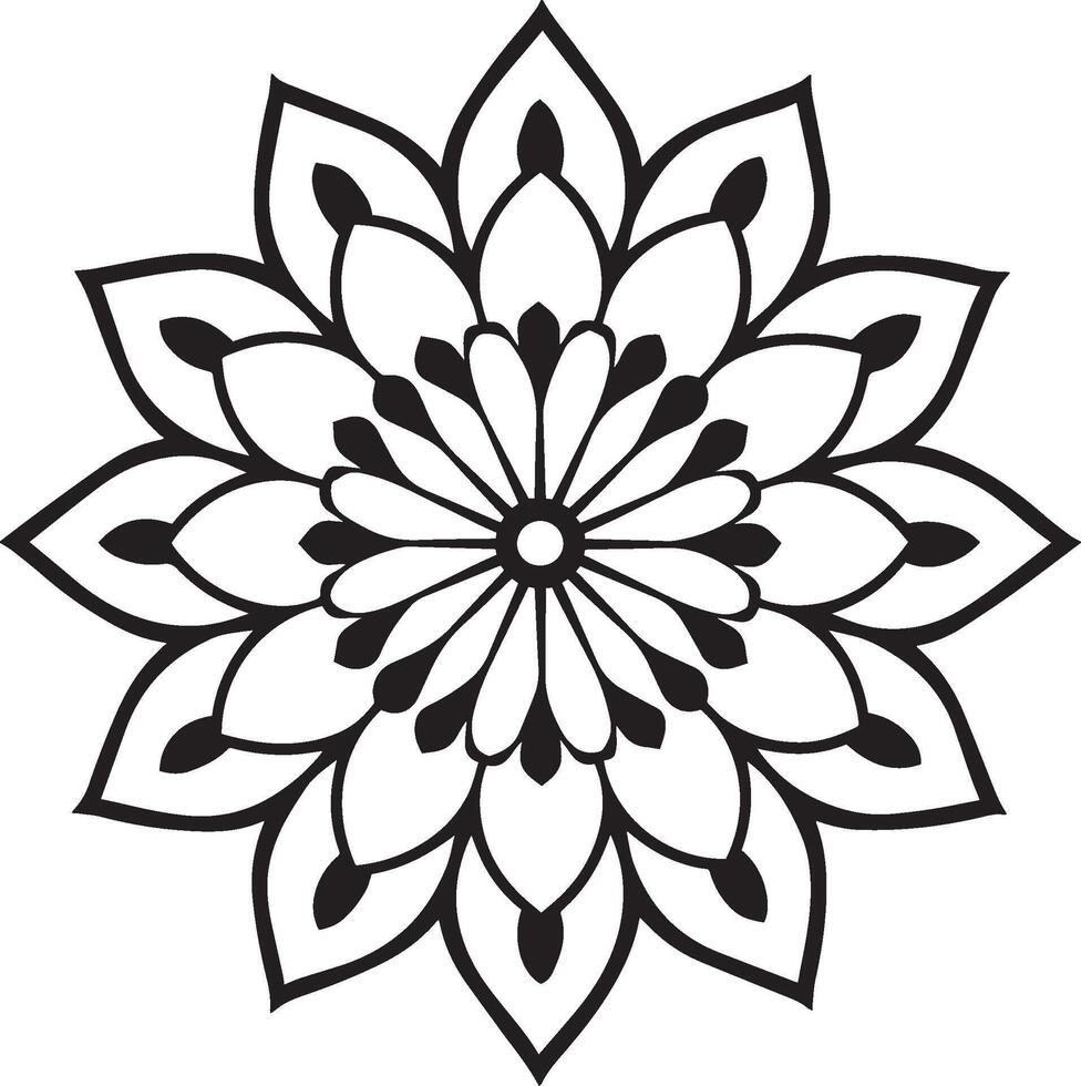 Captivating Peacock Mandala Silhouette Art for Designers vector
