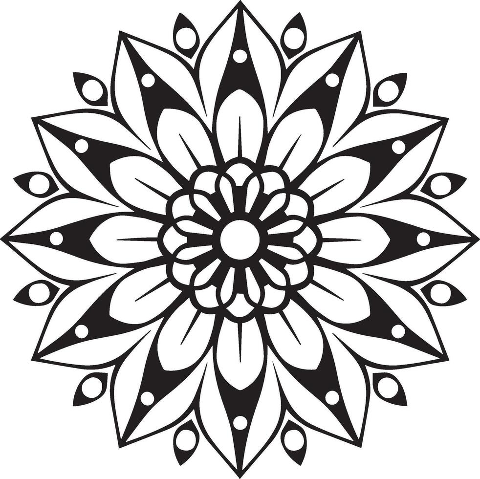 Peacock Mandala Illustration Perfect for DIY Projects vector