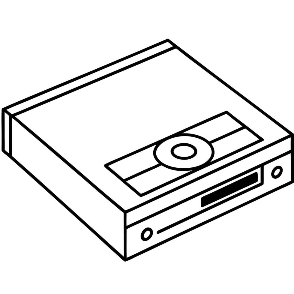 DVD Player Icon Design vector