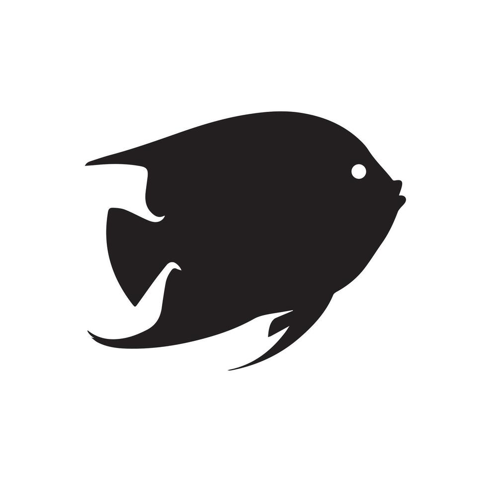 Fins and Scales Silhouette Art vector