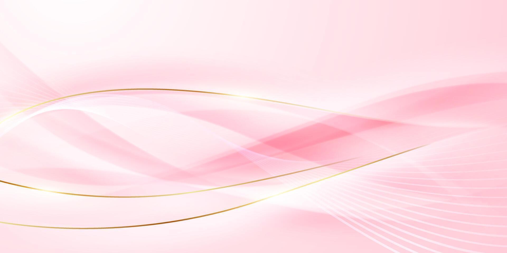 Abstract background design, modern pink and gold geometric element design. vector