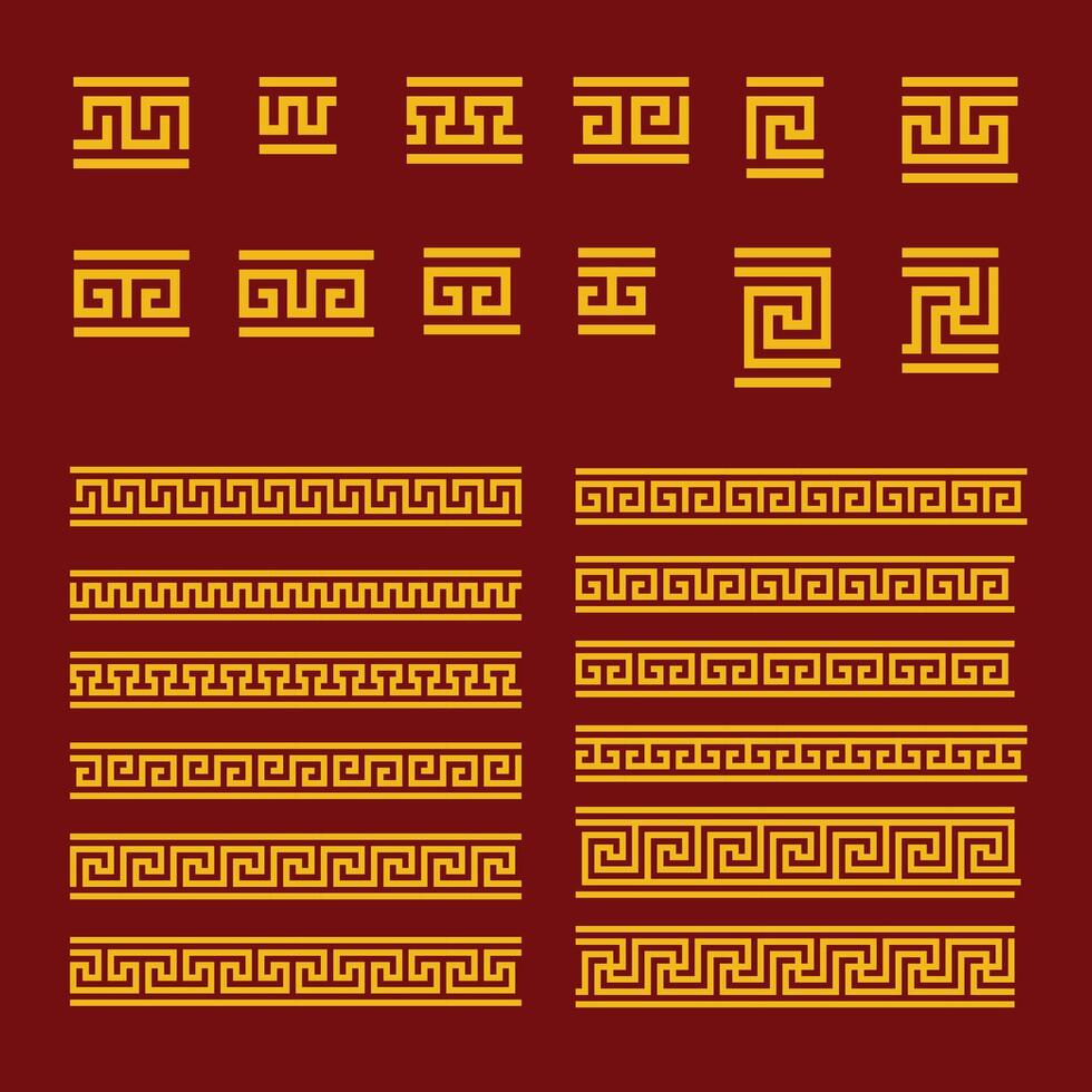 Chinese traditional pattern element for lunar new year vector