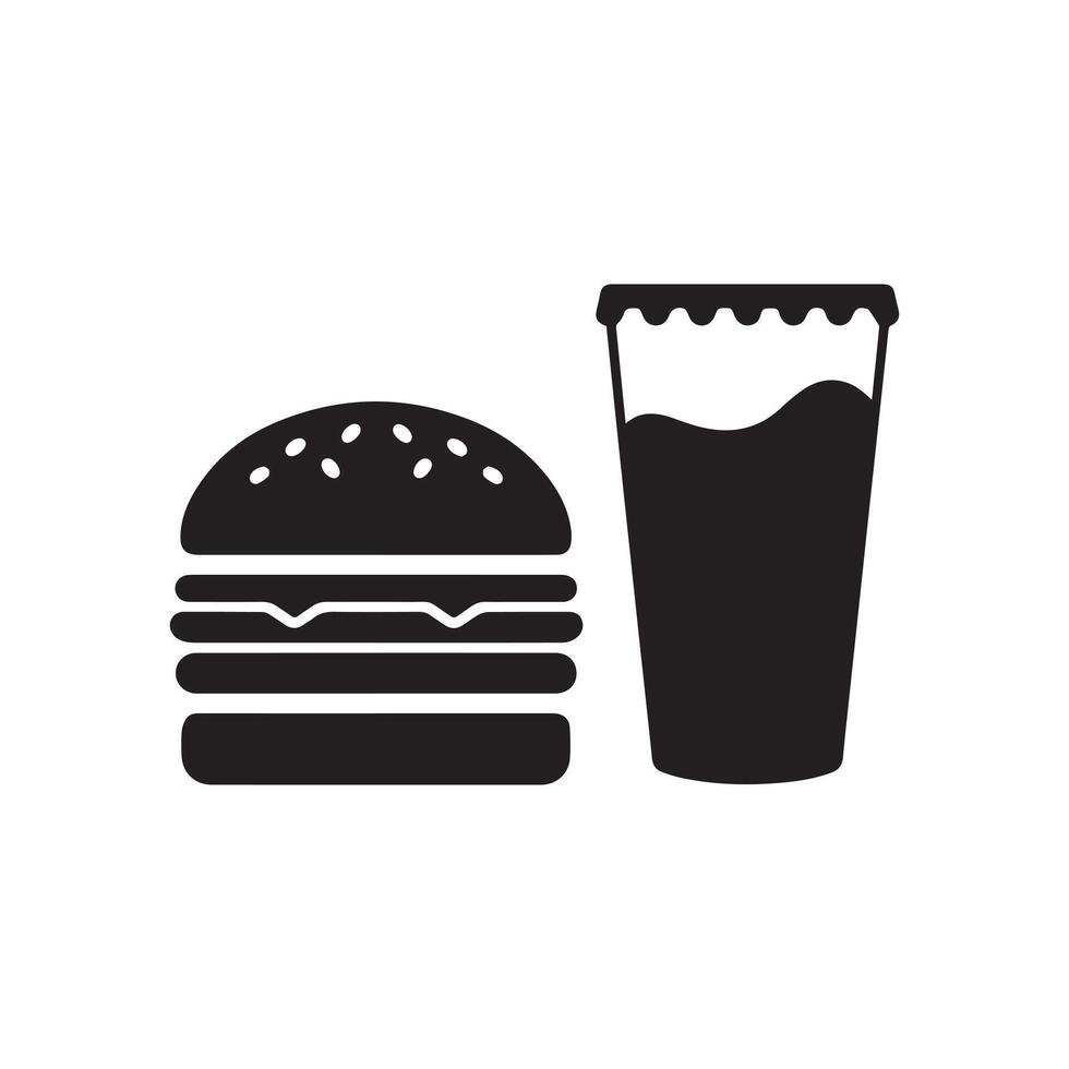 Fast food icon illustration isolated on white background vector
