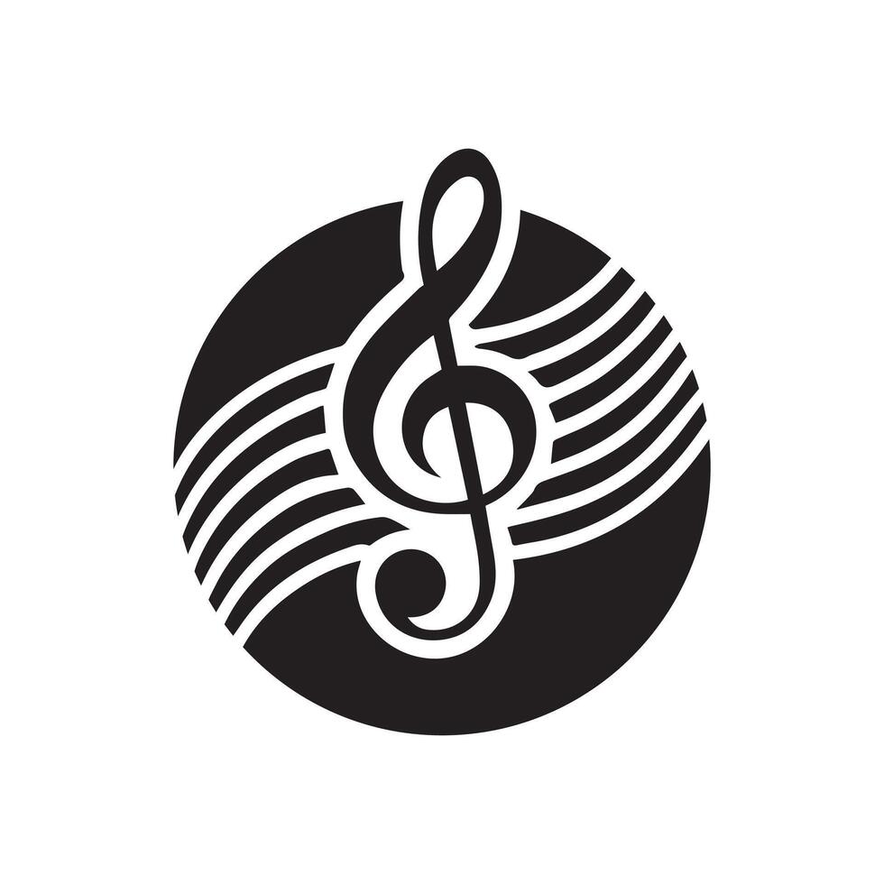 Single element of music note in doodle style. Hand drawn illustration for cards, posters, stickers and professional musical design. Simple cute symbol note. Abstract scribble illustration. vector