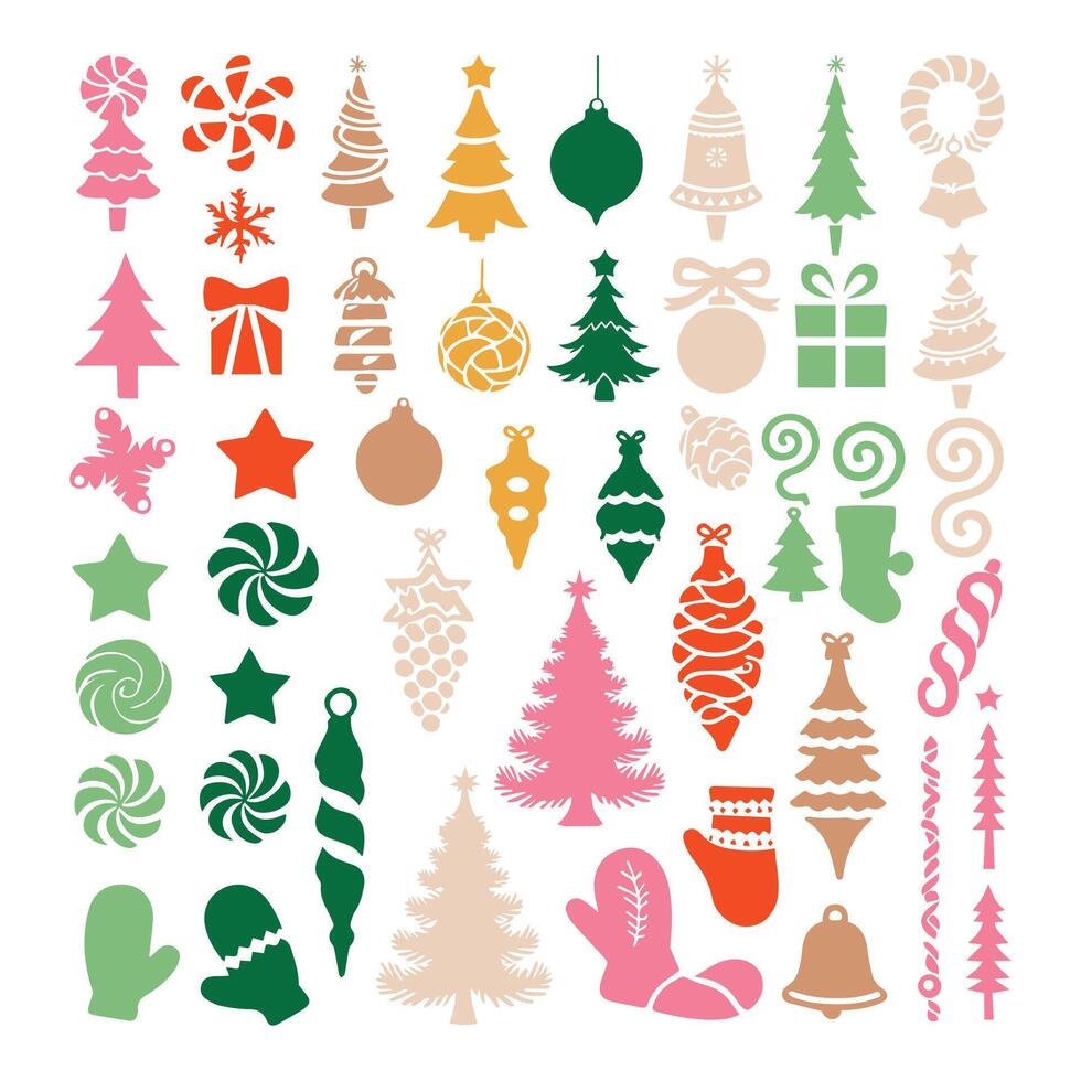 Black christmas toy. vector