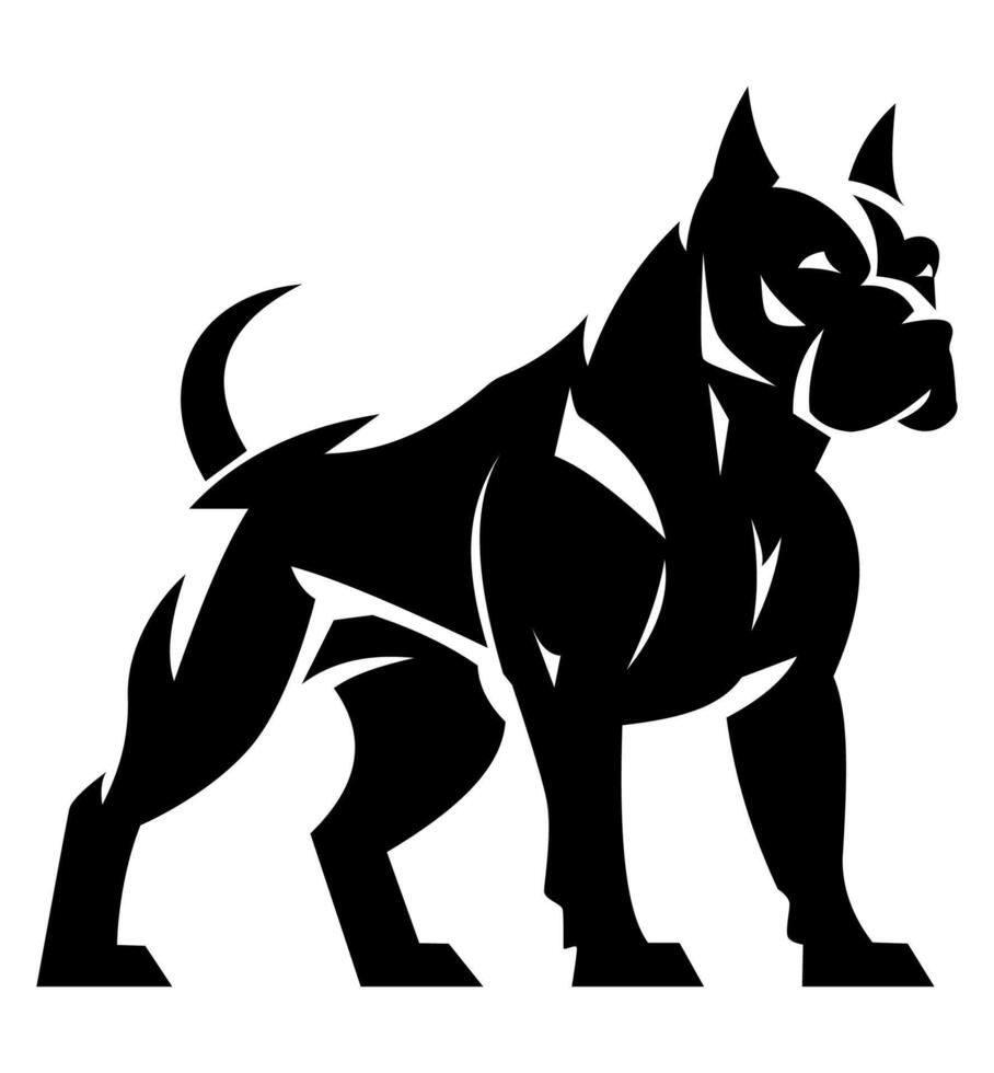 dog logo creative and original for your business logotype illustration isolated on white background vector