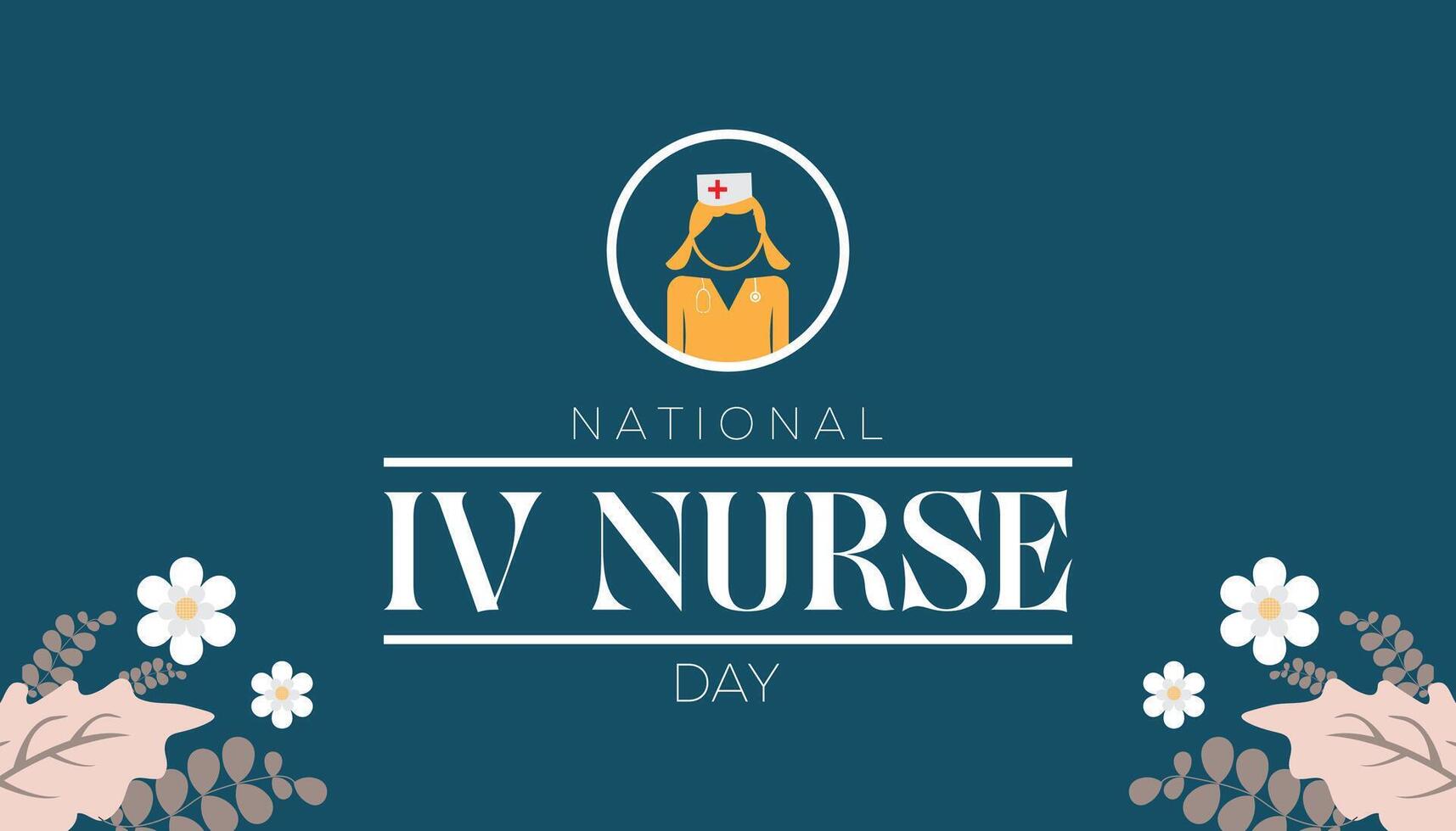National IV Nurse day observed each year during January. National IV Nurse day creative concept design. template for banner, greeting card, poster with background. vector