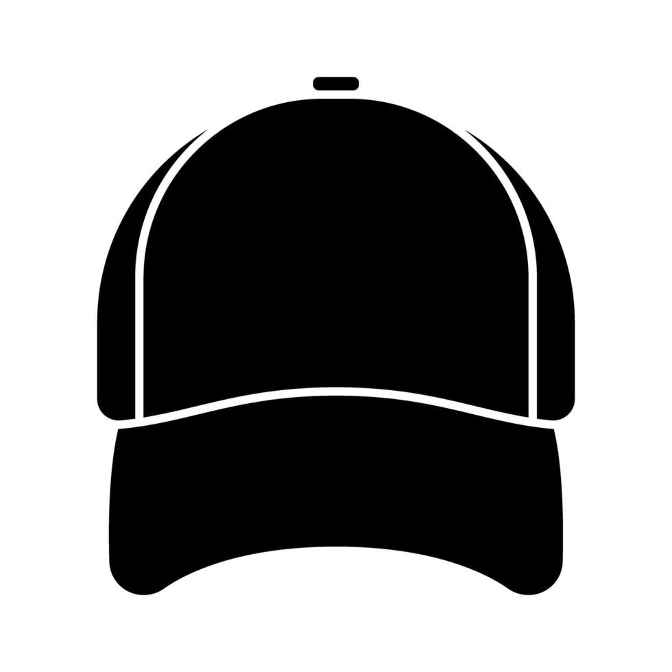 Baseball cap icon . Baseball illustration sign. Headdress symbol or logo. vector