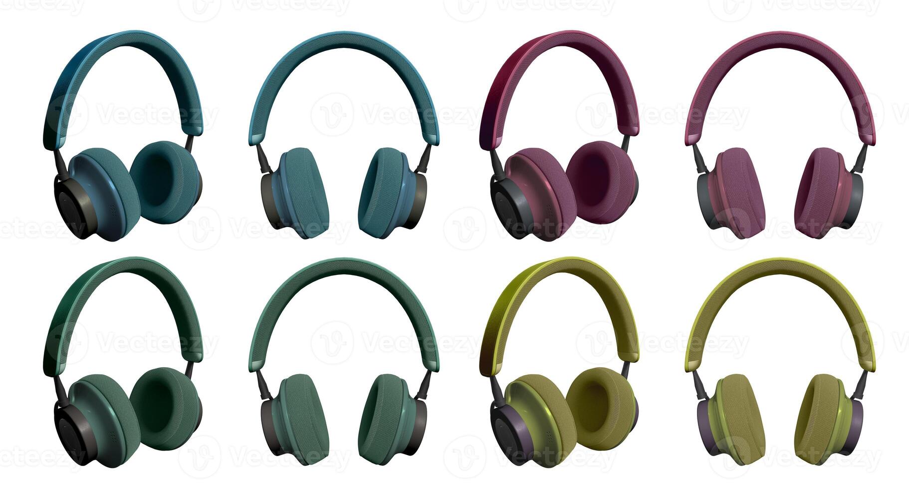 personalized headphone in different colors photo