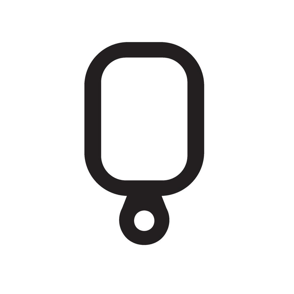 hand mirror Glyph Icon White Background vector