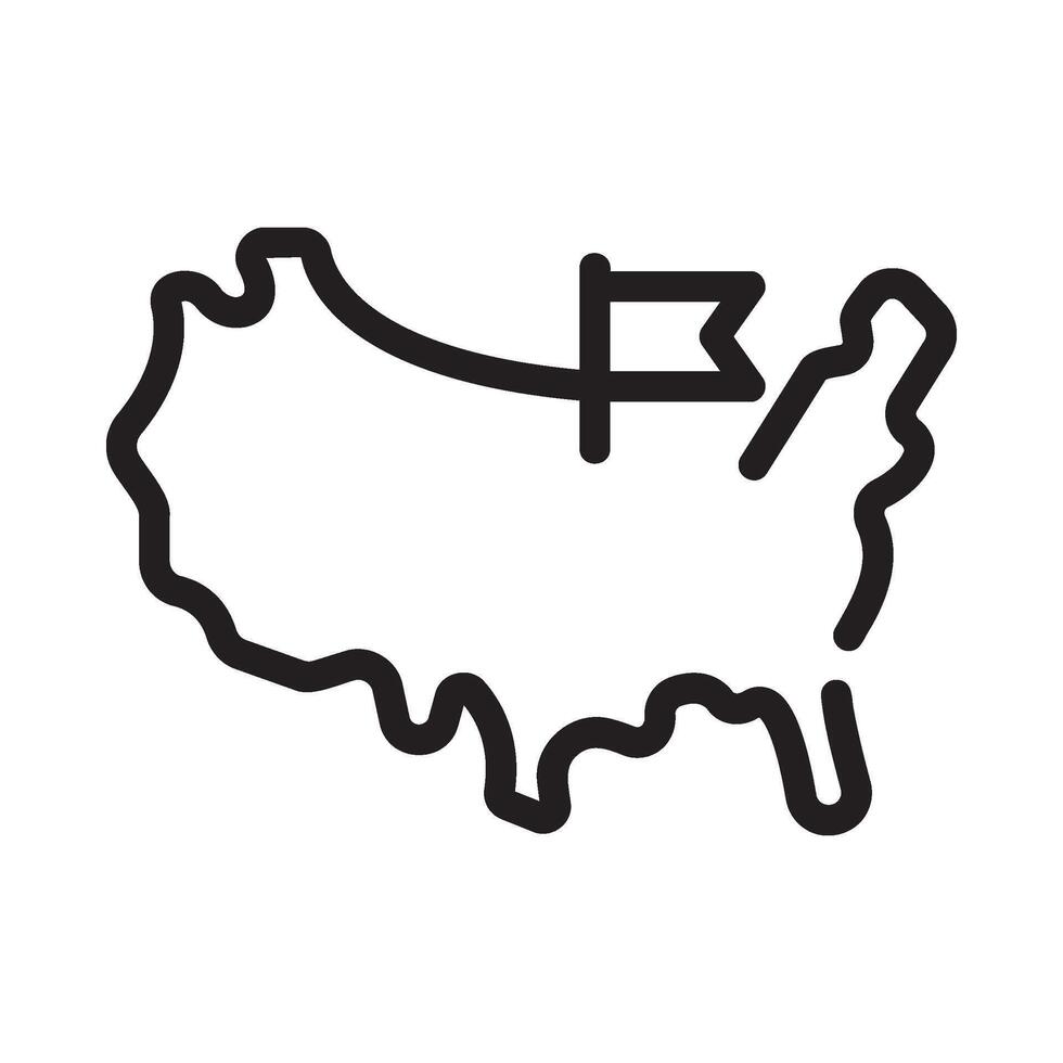 cactus Line Icon White Background vector