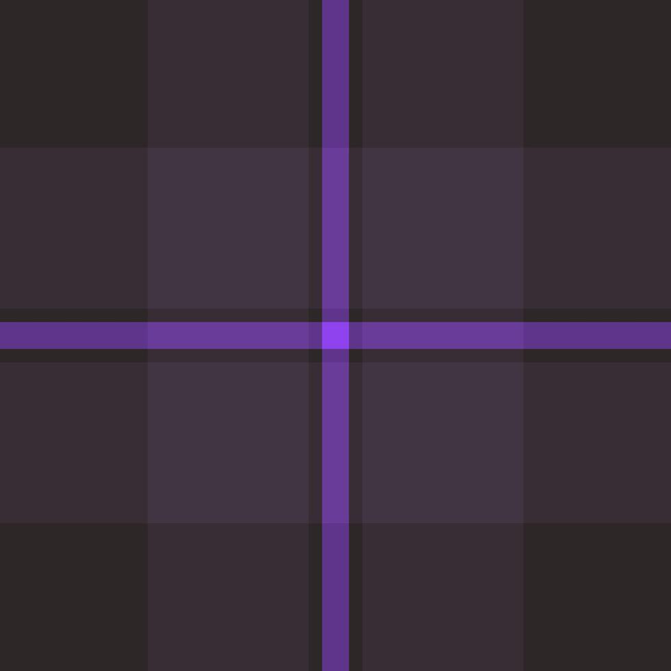 Strip plaid background texture, deep textile fabric seamless. Good pattern tartan check in dark and violet colors. vector