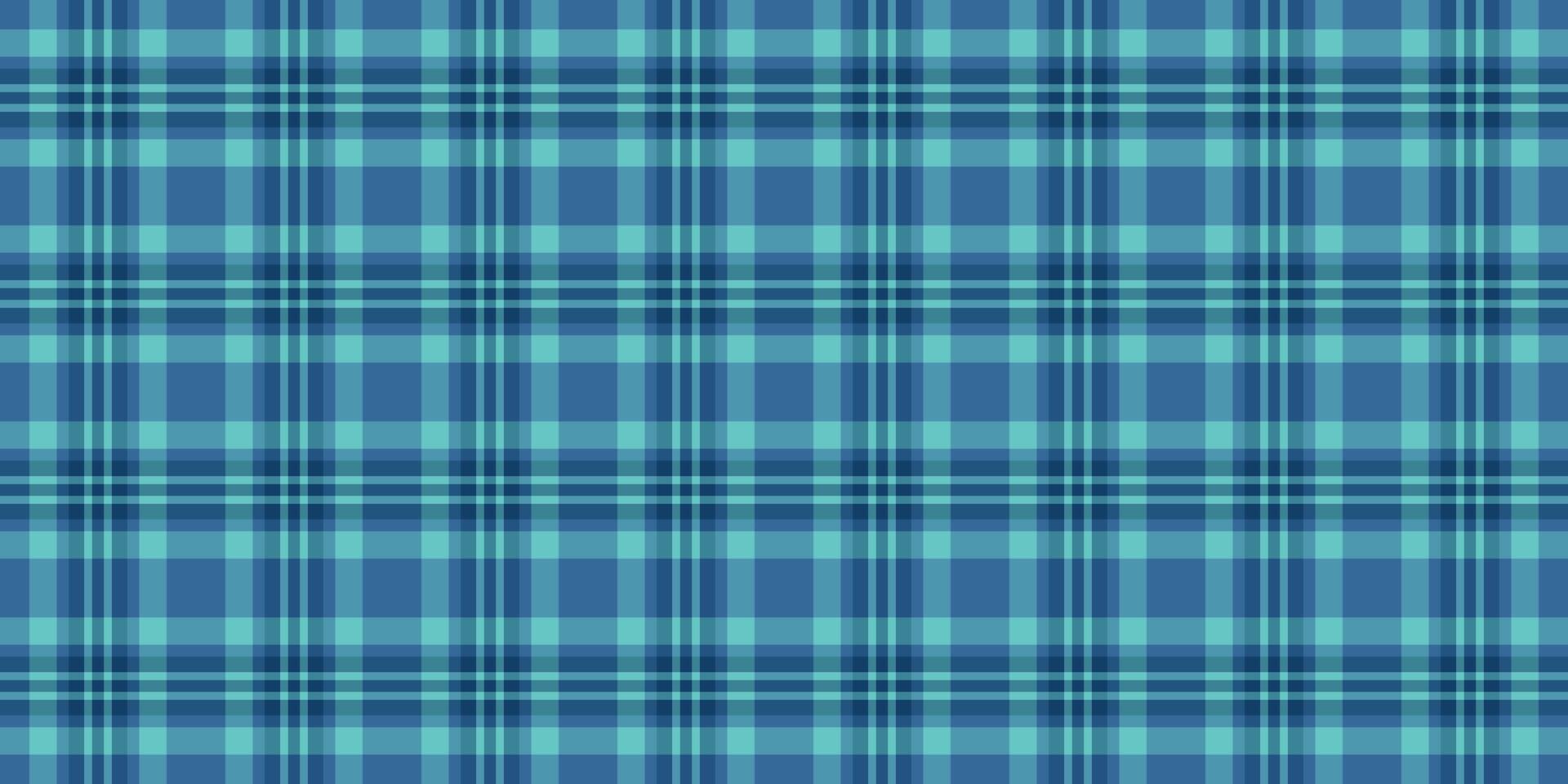 Pop check texture, underwear fabric background pattern. Menswear seamless tartan plaid textile in cyan and teal colors. vector