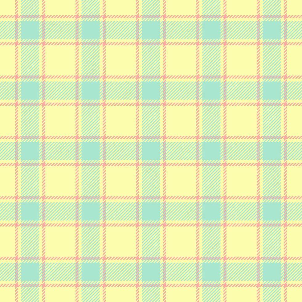 Pillow background texture, real plaid pattern fabric. Tribal textile check seamless tartan in lime and light colors. vector
