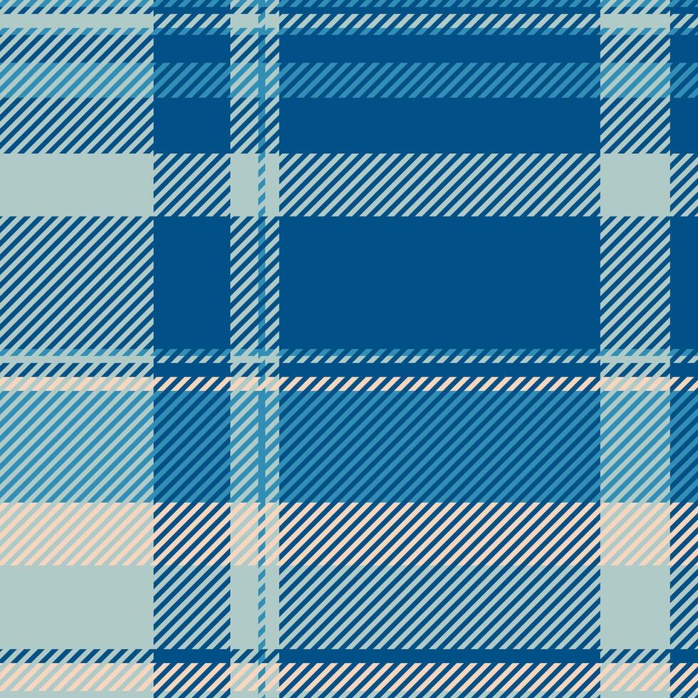 Handmade textile background seamless, styling fabric plaid. Man check tartan texture pattern in cyan and pastel colors. vector