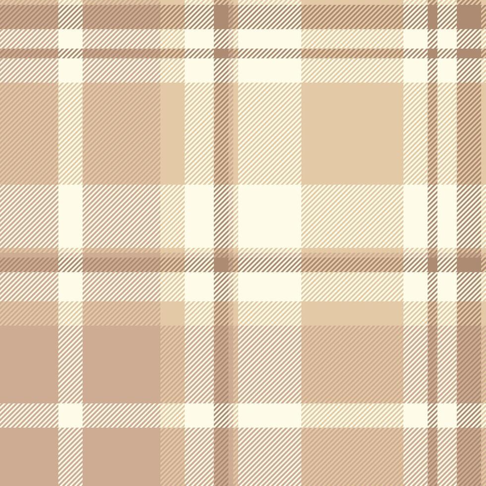 Fibre tartan check , artwork textile texture seamless. Online pattern background plaid fabric in light and orange colors. vector