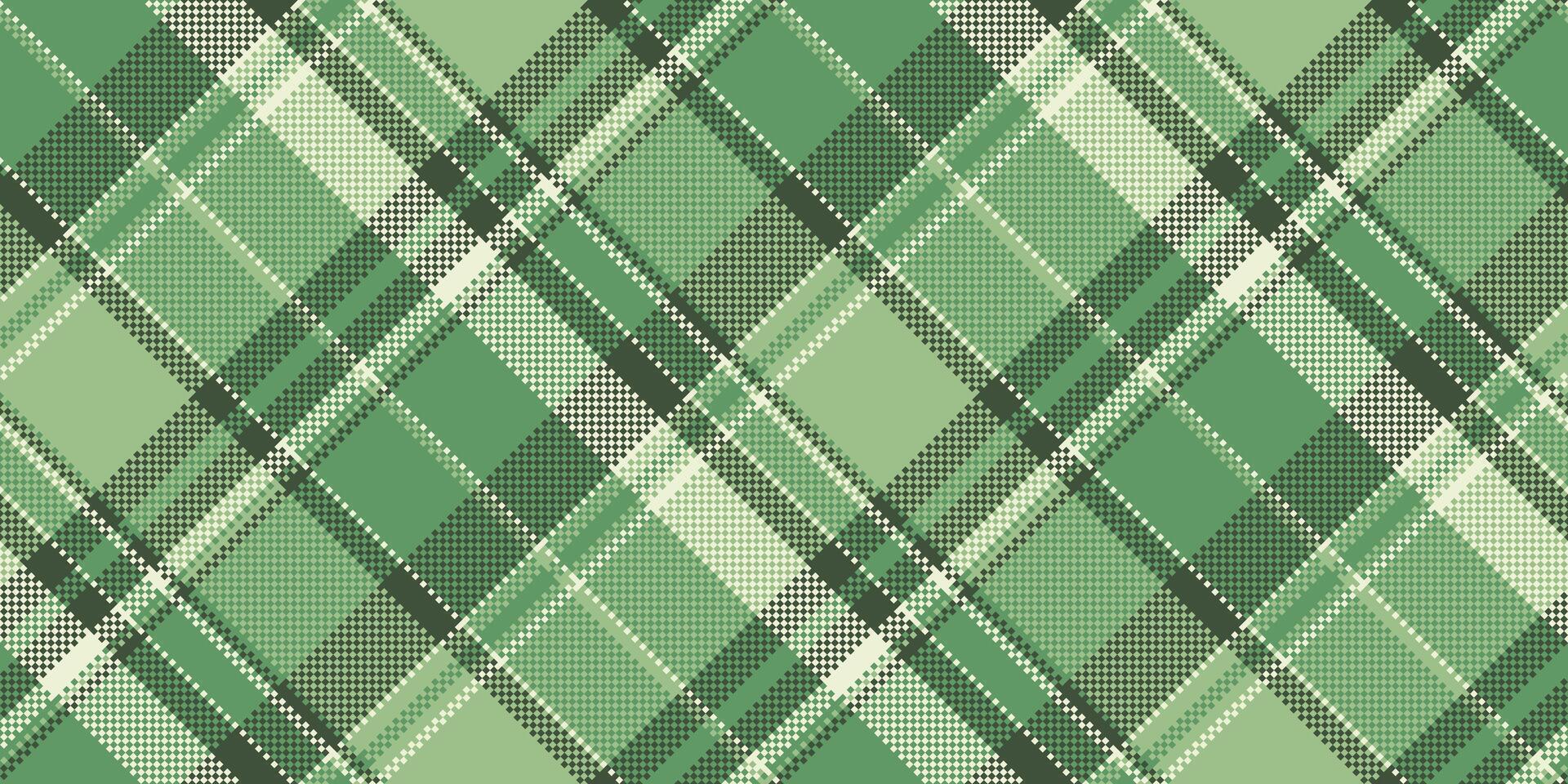 Vintage background tartan texture, november textile seamless . Woven pattern plaid check fabric in pastel and green colors. vector