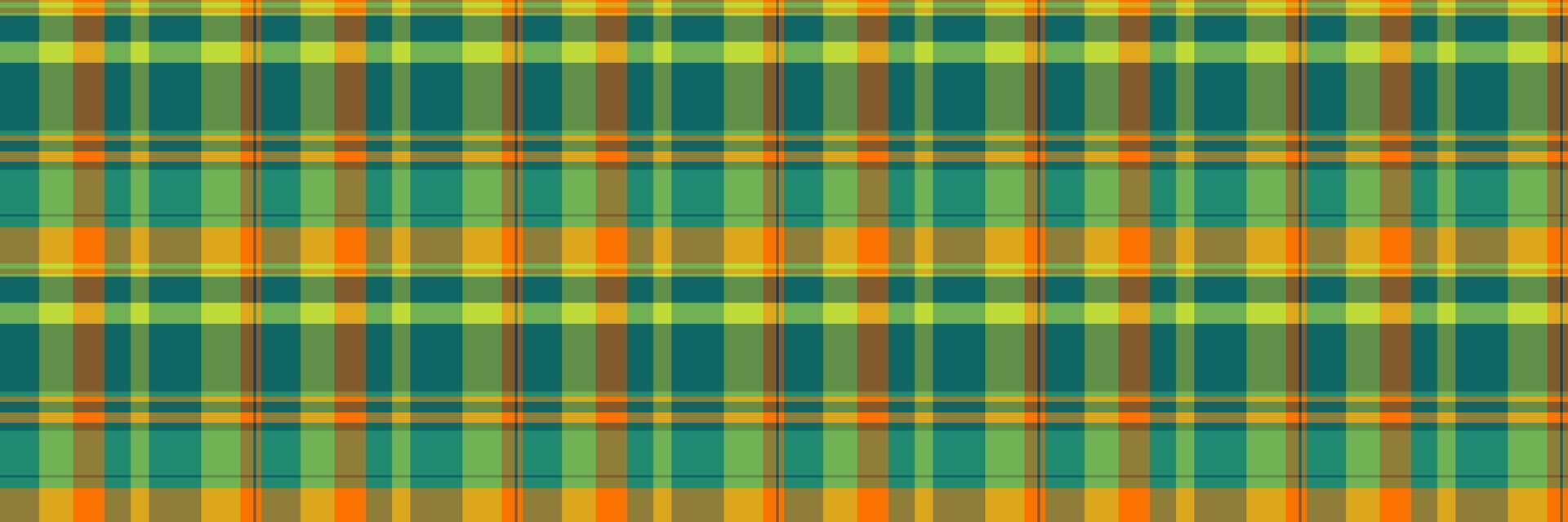 Carpet pattern textile tartan, fluffy check fabric seamless. Nobility background texture plaid in green and teal colors. vector