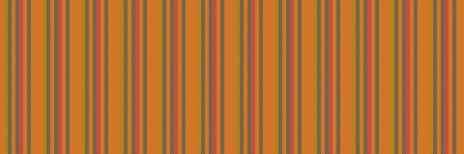 Oztec texture stripe lines, discount fabric pattern vertical. Bmooth textile seamless background in orange and cyan colors. vector