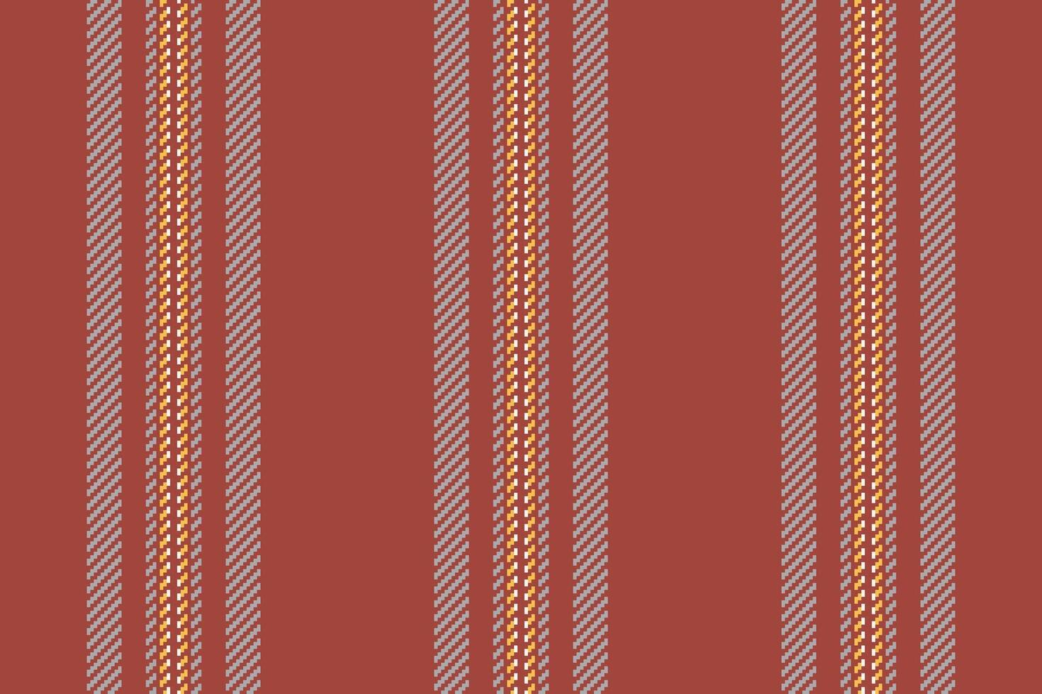Native vertical fabric textile, creativity pattern stripe seamless. Patch lines background texture in red and dark gray colors. vector