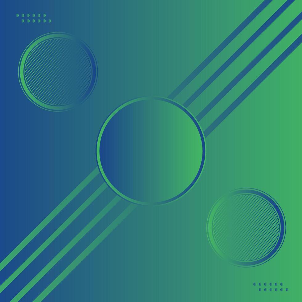 Abstract Background with blue and green circle.Modern shiny green gradient background. vector