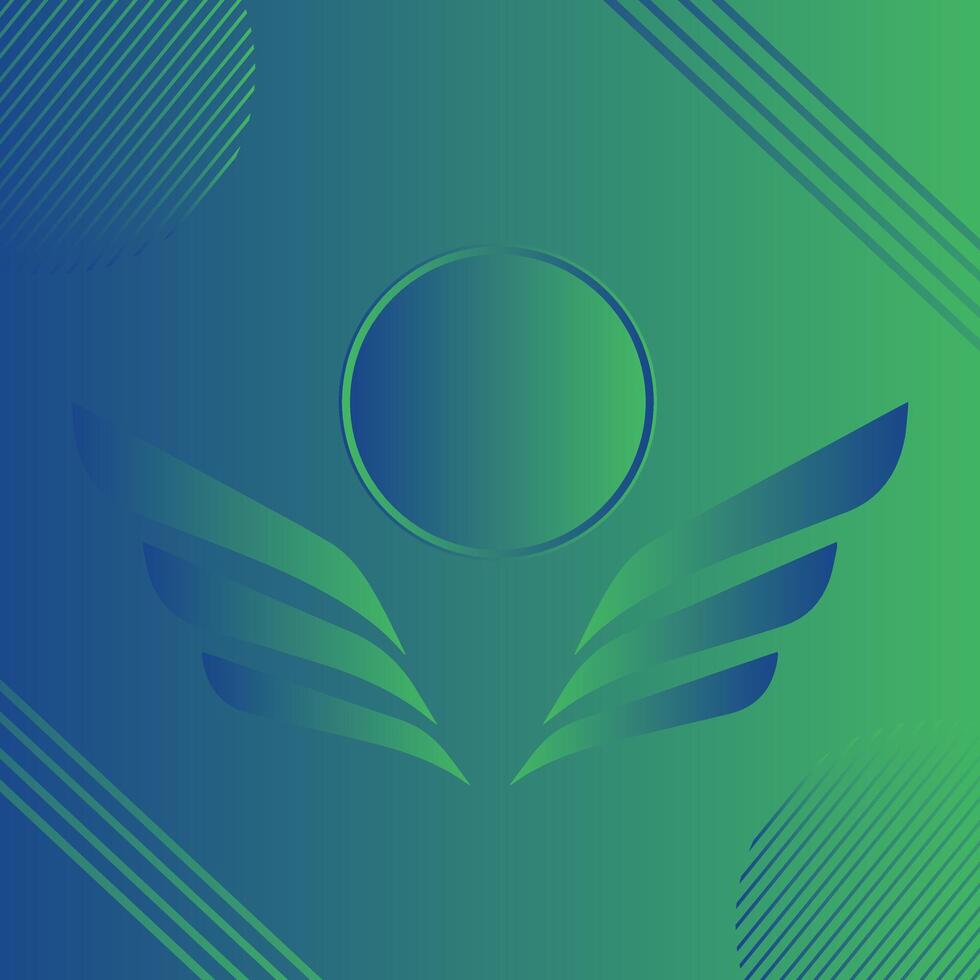 abstract green banner background with diagonal stripes angle and dot halftone. vector