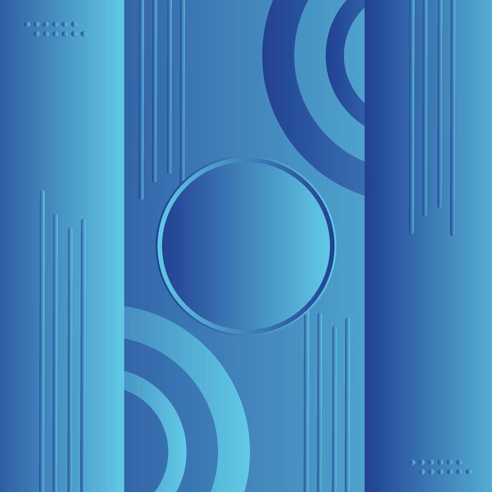 Abstract futuristic energy technology concept. Digital image of light rays, stripes lines with blue light, speed and motion blur over dark blue background vector