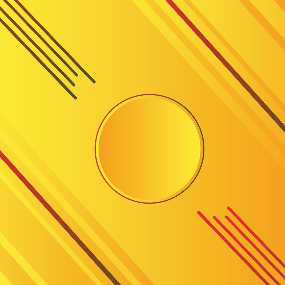 Modern style abstract background yellow, red line colors. Trendy geometric abstract design. vector