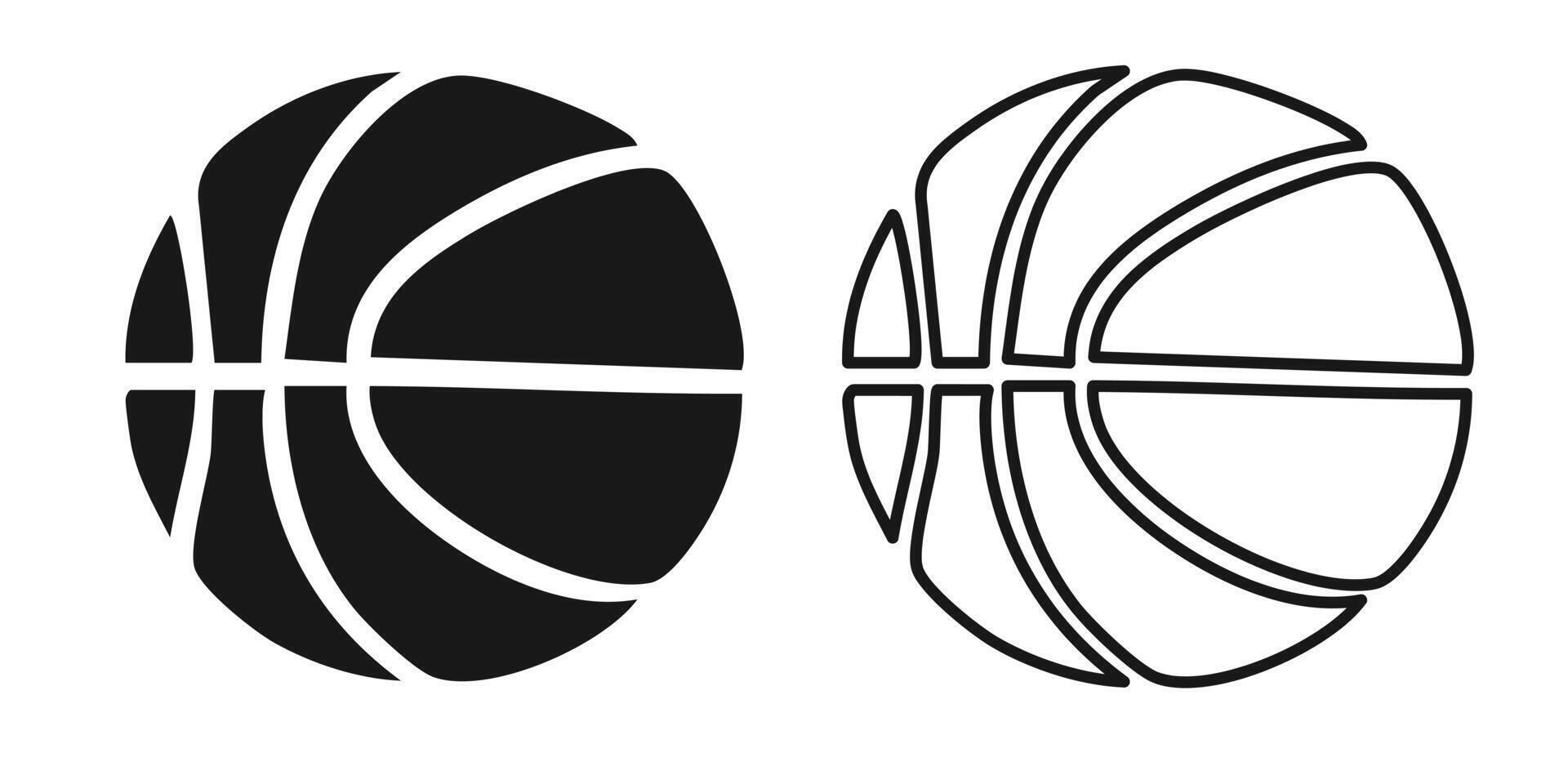 Basketball icon set. Basketball ball icon. Basketball logo icon on white background vector